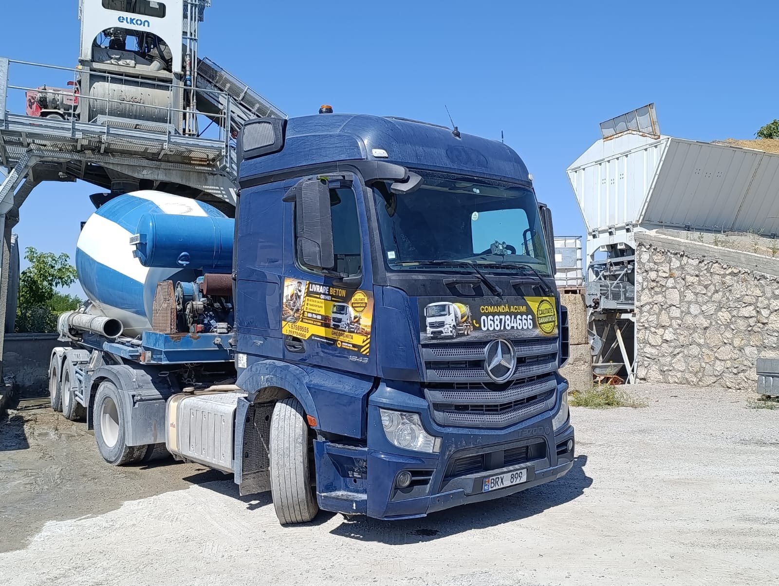 Lucrare de turnare beton realizată în regiunea Orhei